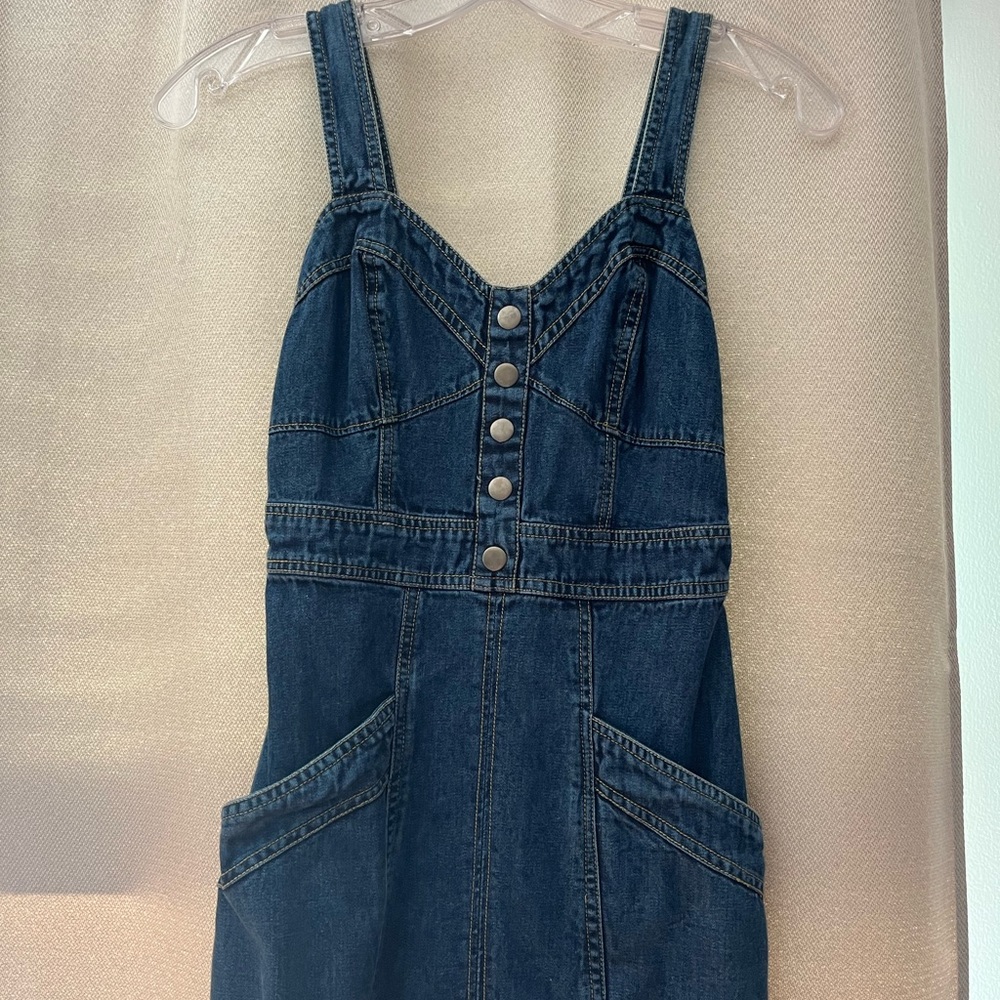 Overall jeans dress